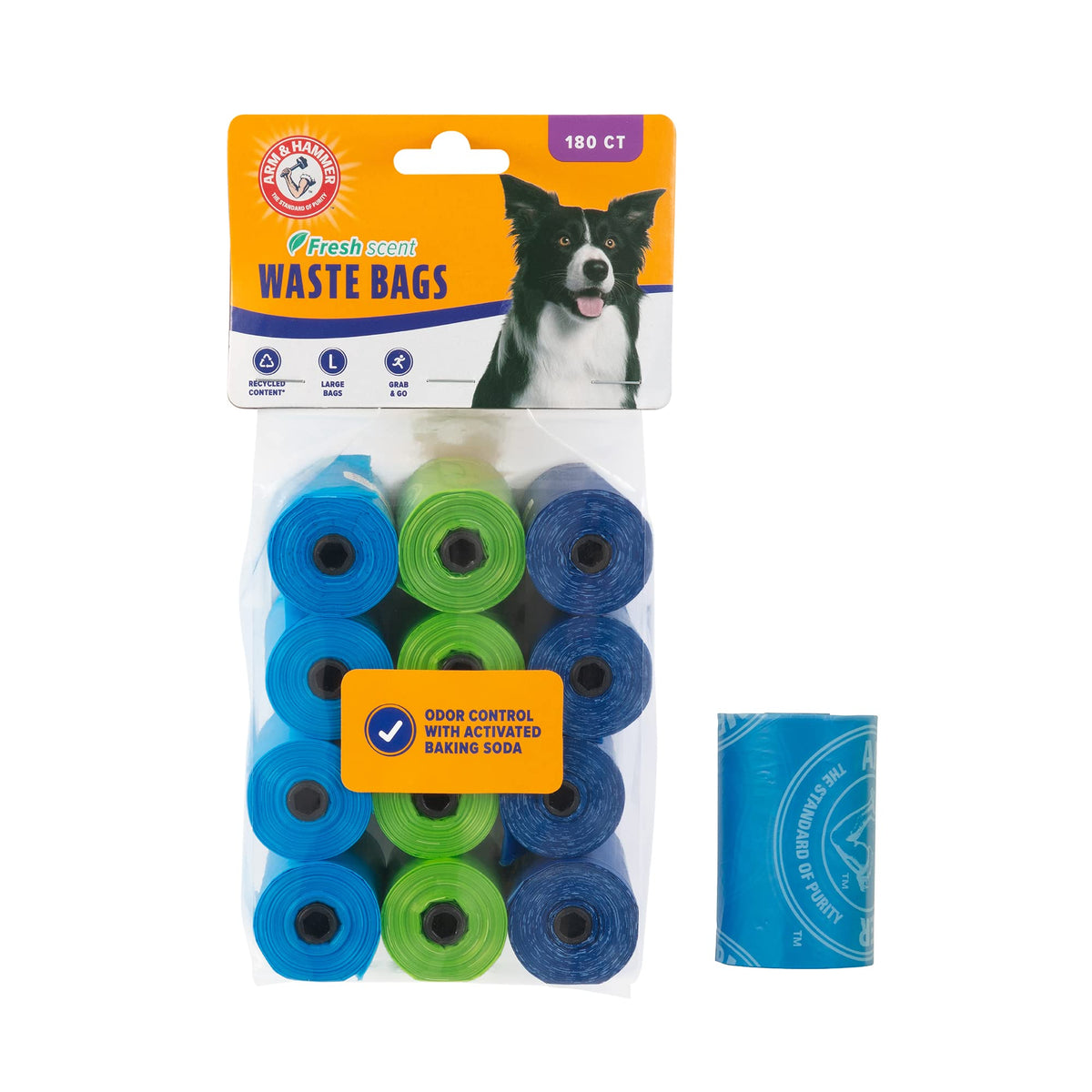 Dog and Cat Waste Bags, 180 Count Y57418