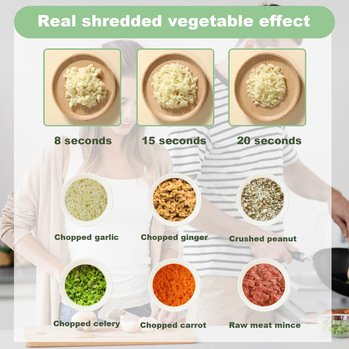 Portable Wireless Electric 4-in-1 Vegetable Cutter Set O271210