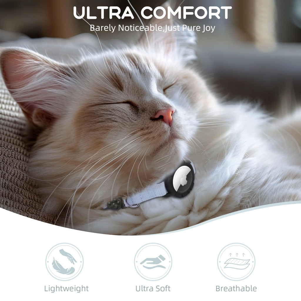 Cat Collar with AirTag Holder and Bell D137795