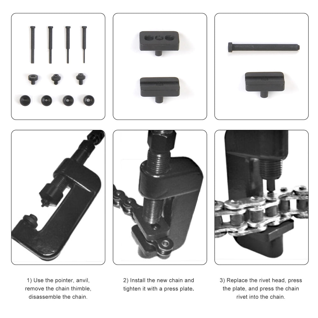 21 PCS Rivet and Roller Chain Link Removal Tool Kit O312