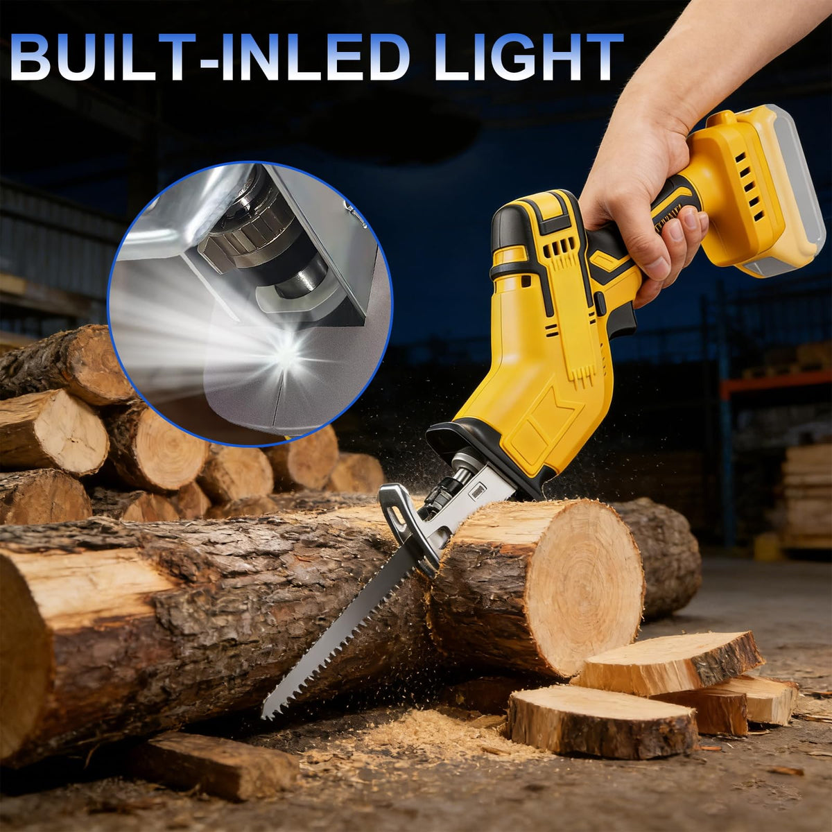 Cordless Reciprocating Saw with 4 Blades Kit D599555