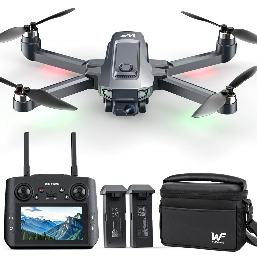4K Foldable GPS Drone with 4.5" Screen Under 249g Black R34790