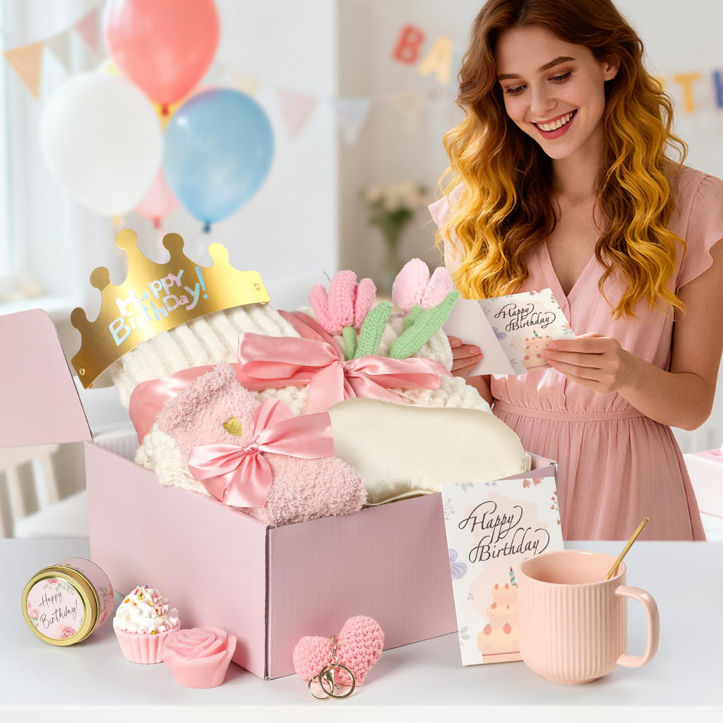 13PCS Spa Self Care Gift Basket Set Rose S524