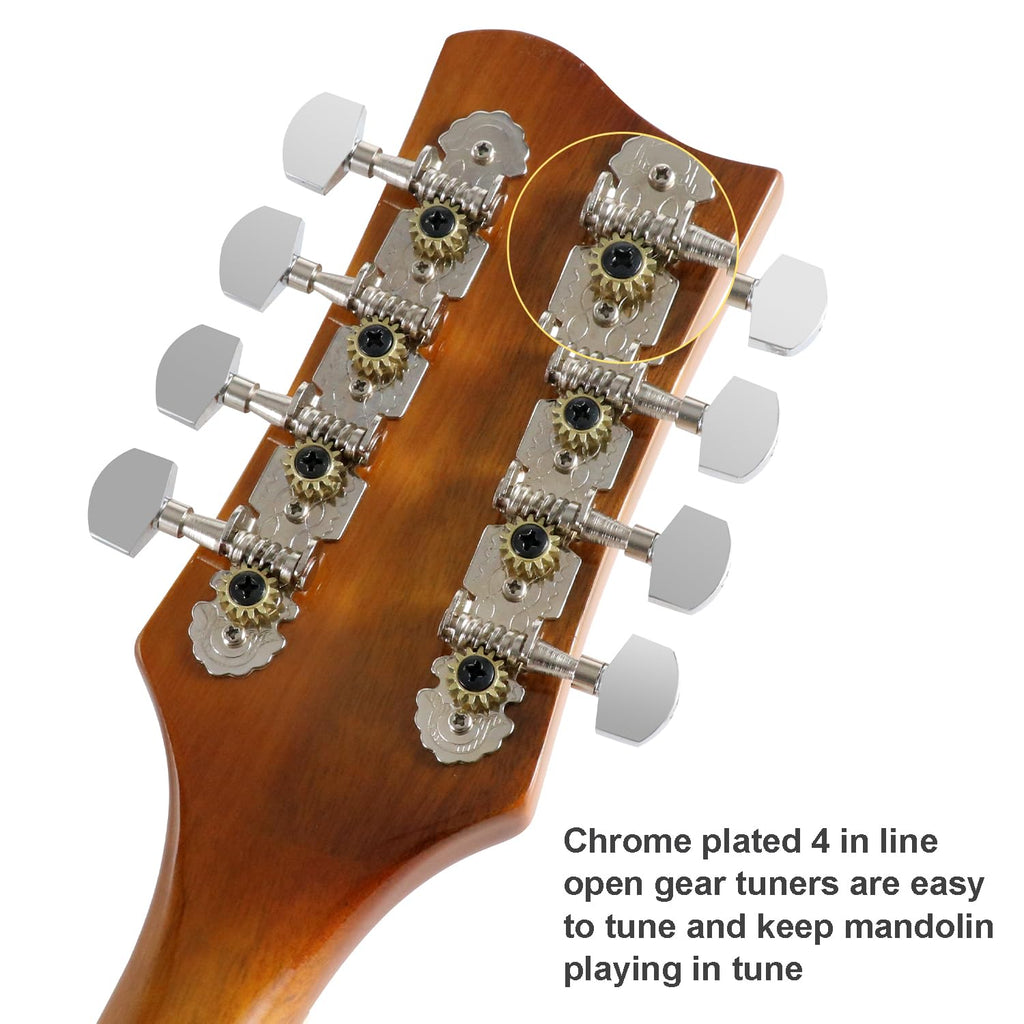 8 String Acoustic-Electric Mandolin Instrument with Pickup U472