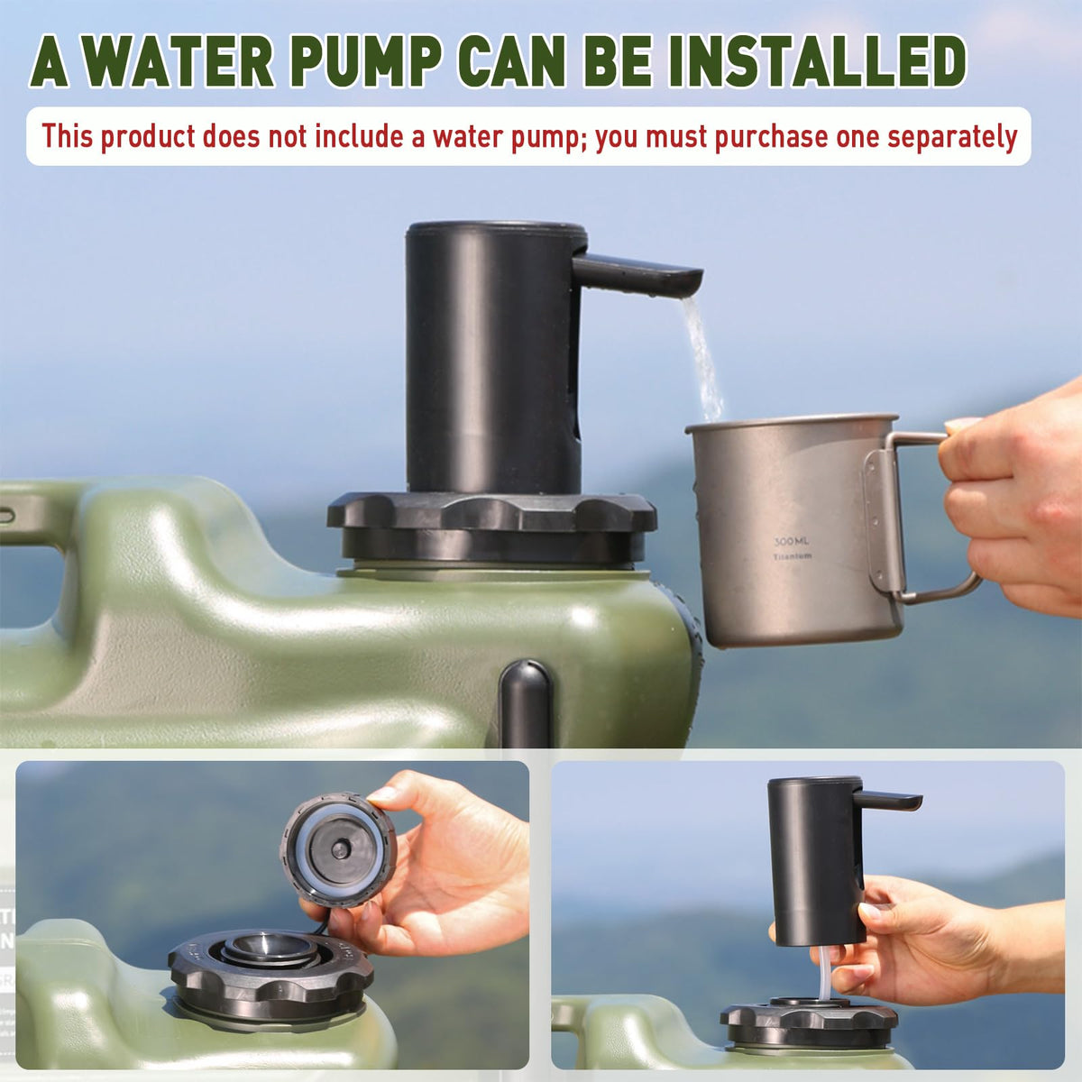 7.4 Gallon Water Jug with Wheels & Handle A36433
