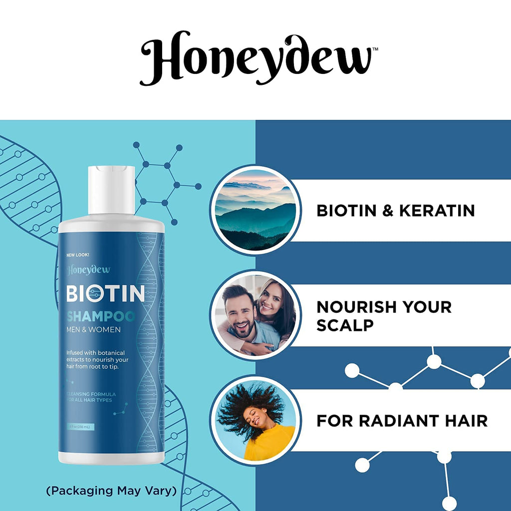 Biotin Shampoo and Conditioner Set Sulfate Paraben Silicone Free X7093
