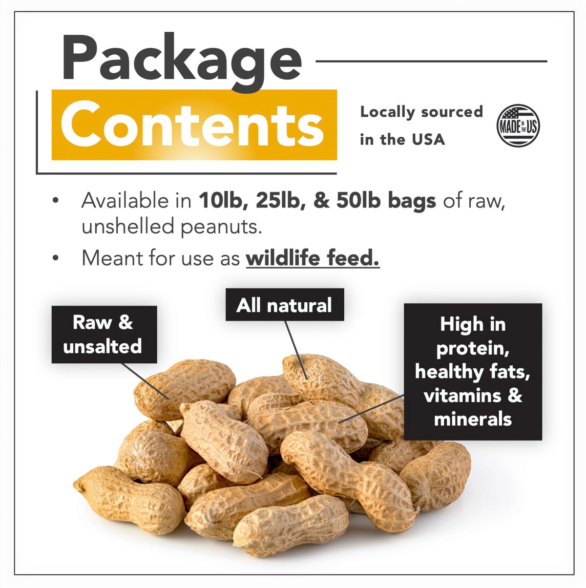 Raw Peanuts 50 LBS T6055