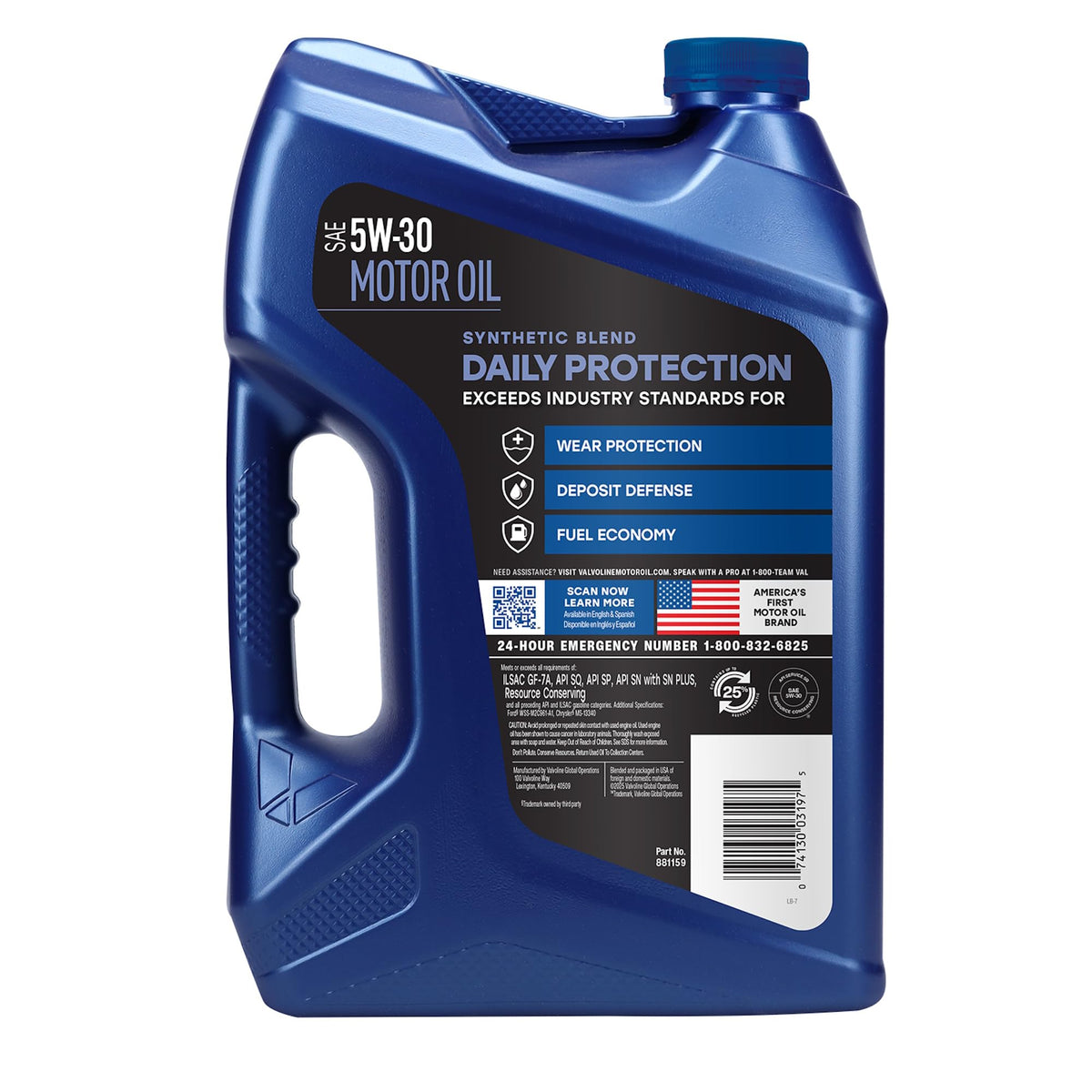 5W-30 Synthetic Blend Motor Oil 5 QT V3094
