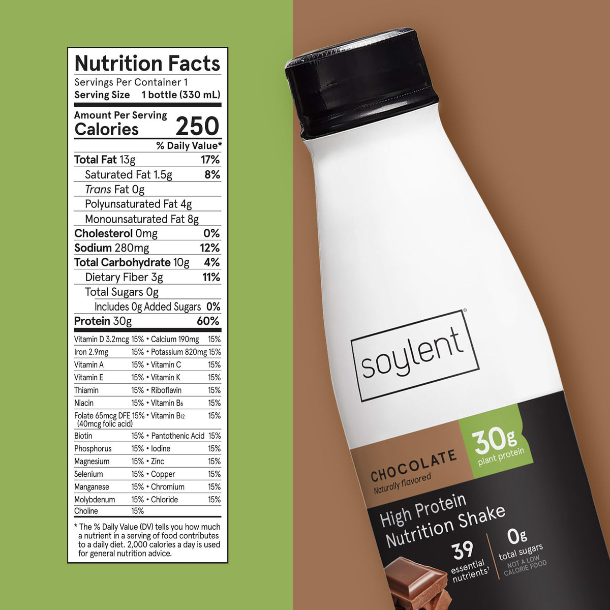 Chocolate Vegan Protein Shake 11oz 12 Pack C742