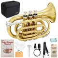 Bb Pocket Trumpet with Case, 7C Mouthpiece and Cleaning Kit I746398