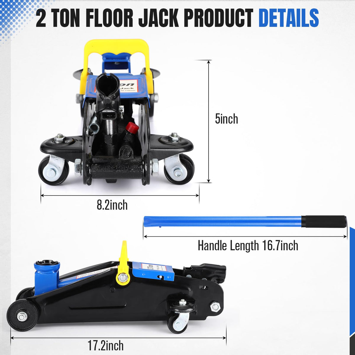 2 Ton Low Profile Hydraulic Floor Jack H8192
