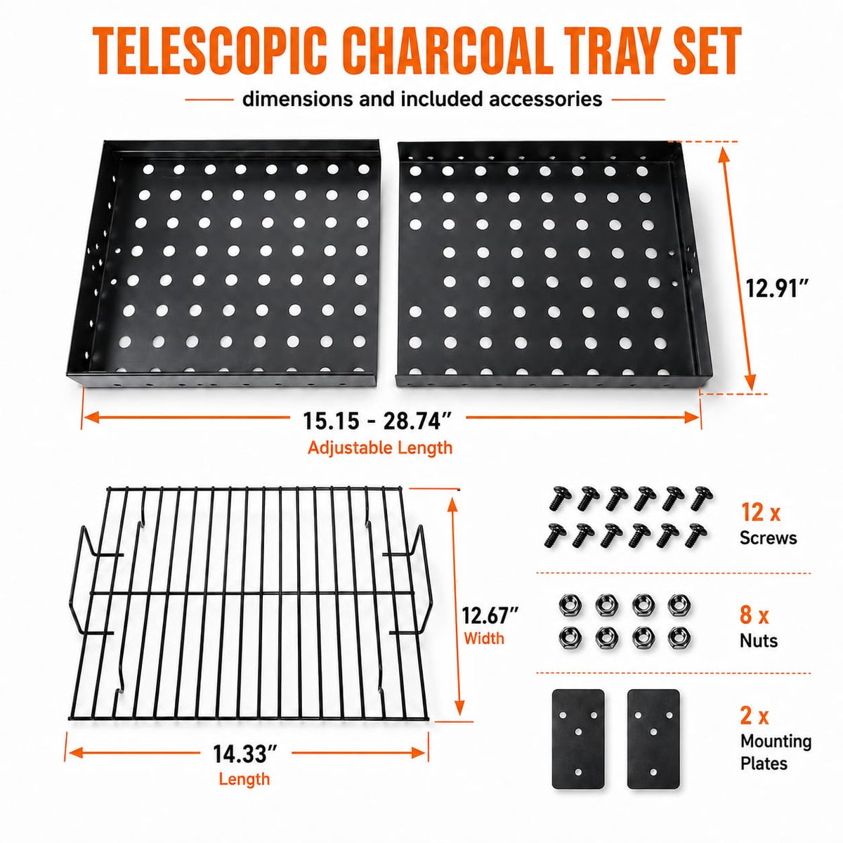 Charcoal Grill Tray G713020