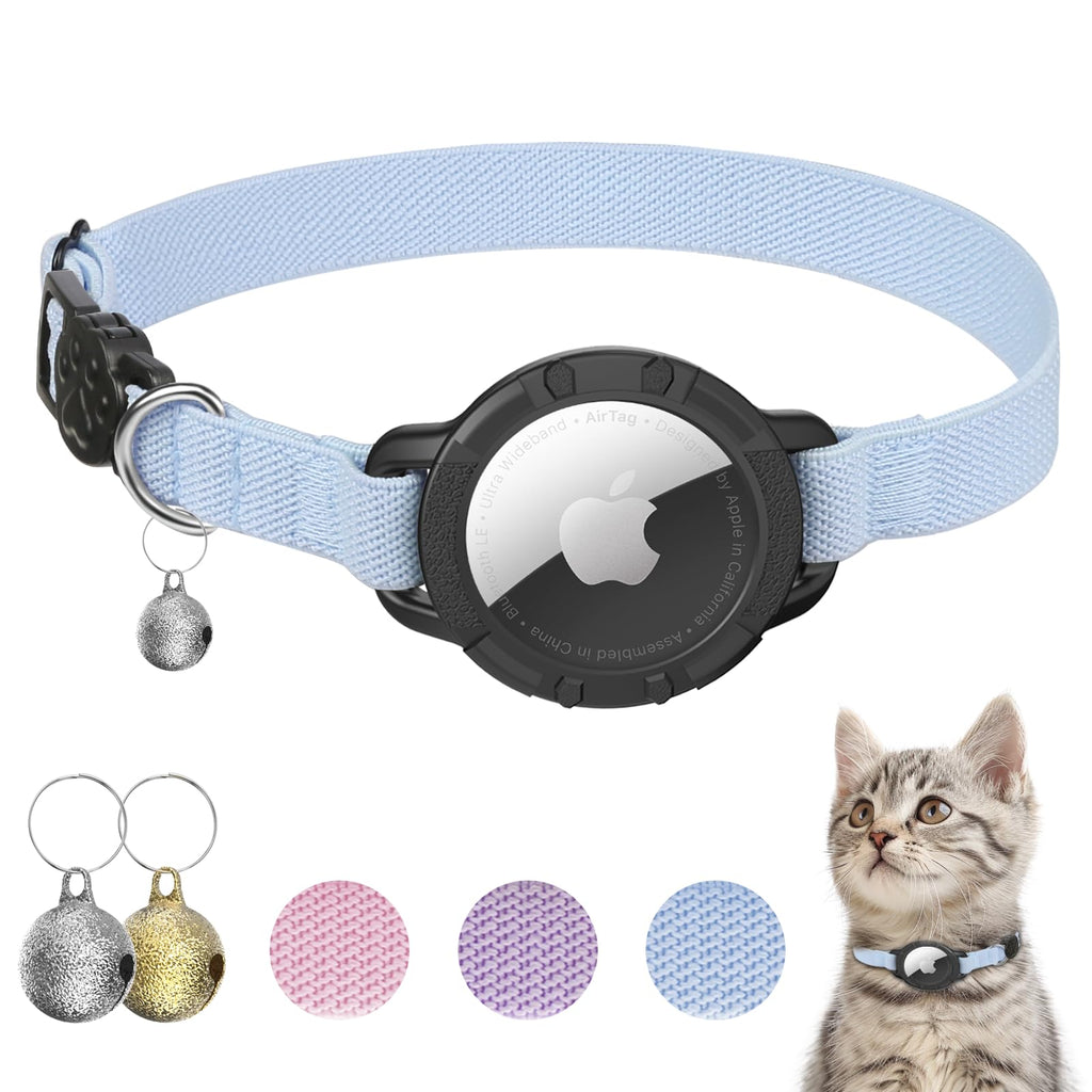 Cat Collar with AirTag Holder and Bell D137795