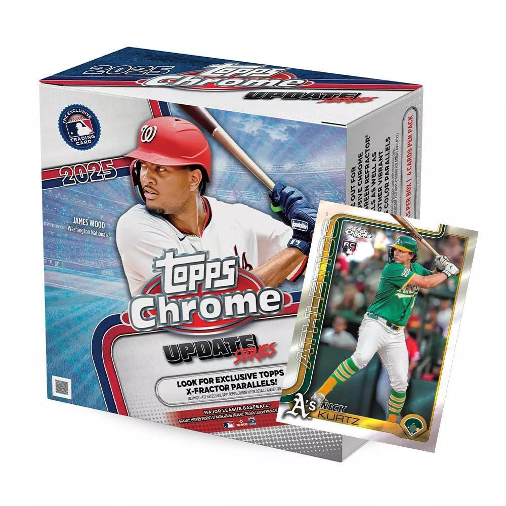 2025 MLB Chrome Baseball Trading Card Mega Box H754790