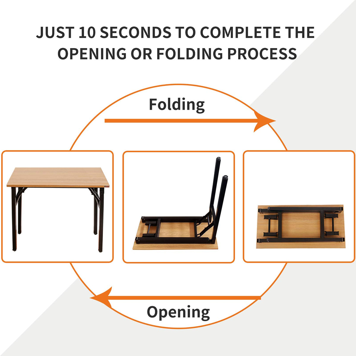 Small Folding Computer Desk 31.5x15.7 Inch Teak A216