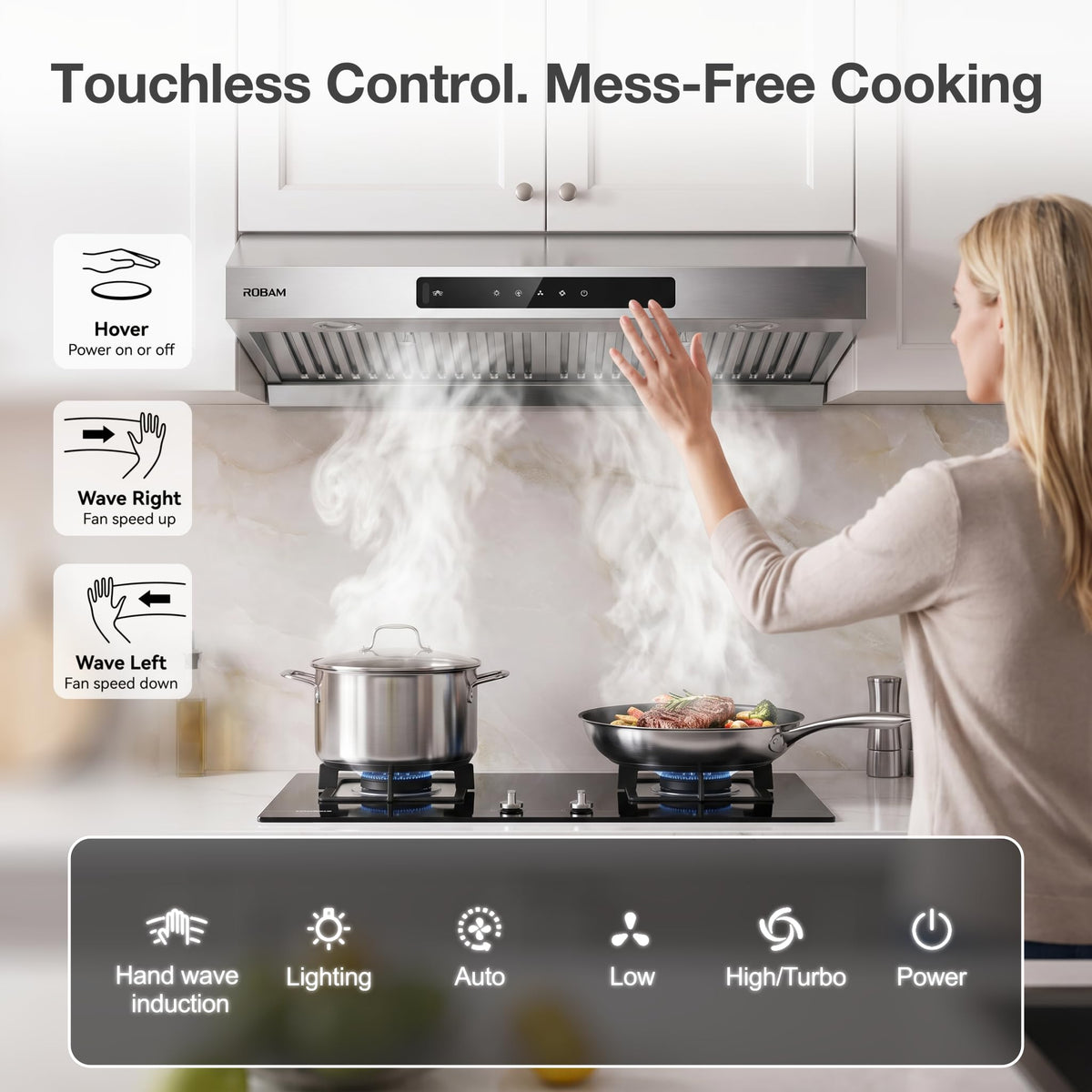 30 Inch 1000 CFM Under Cabinet Ducted Stainless Steel Range Hood V795240