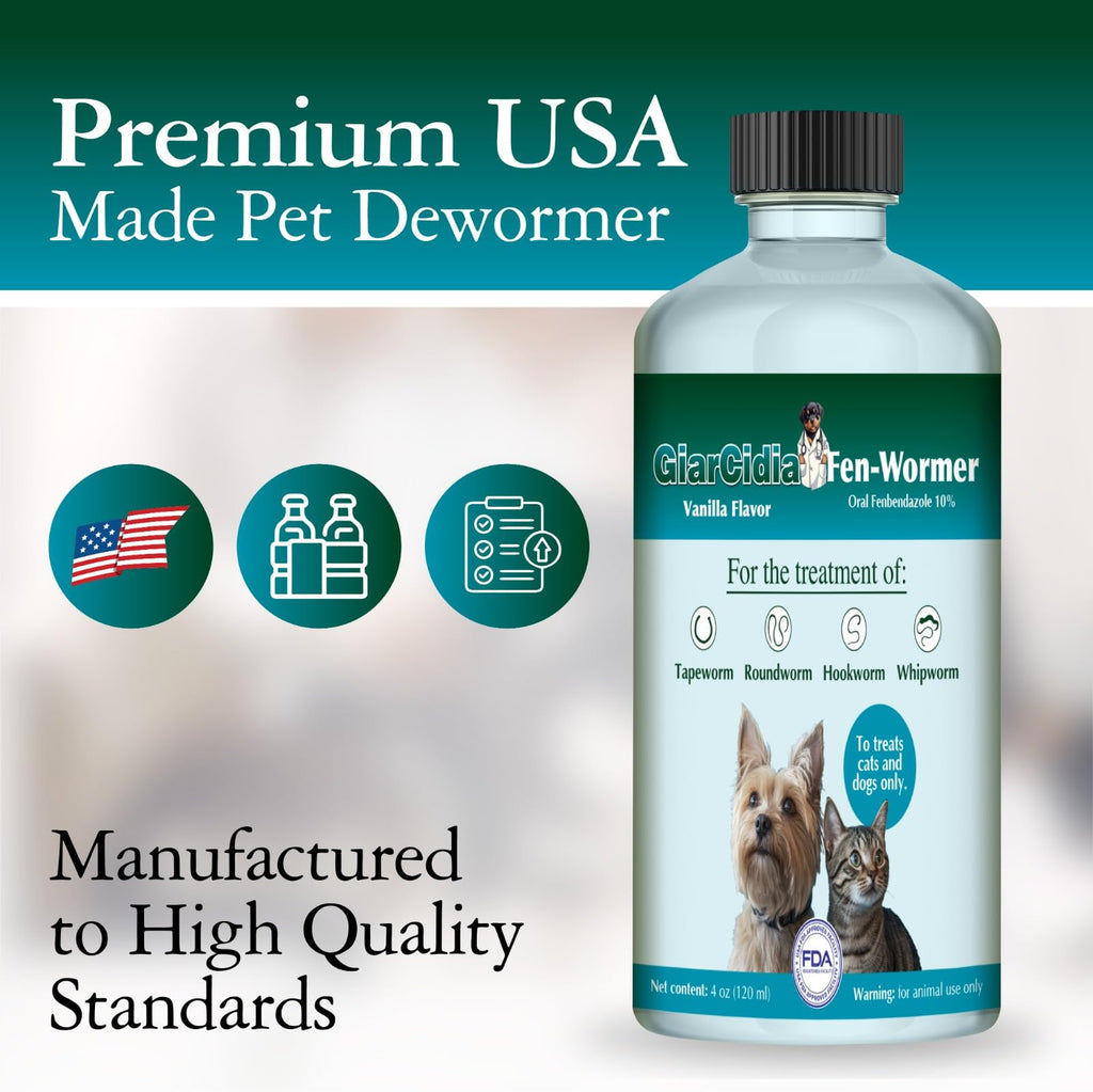4 oz Vanilla Flavour Liquid Dog & Cat Dewormer with Syringe X219113