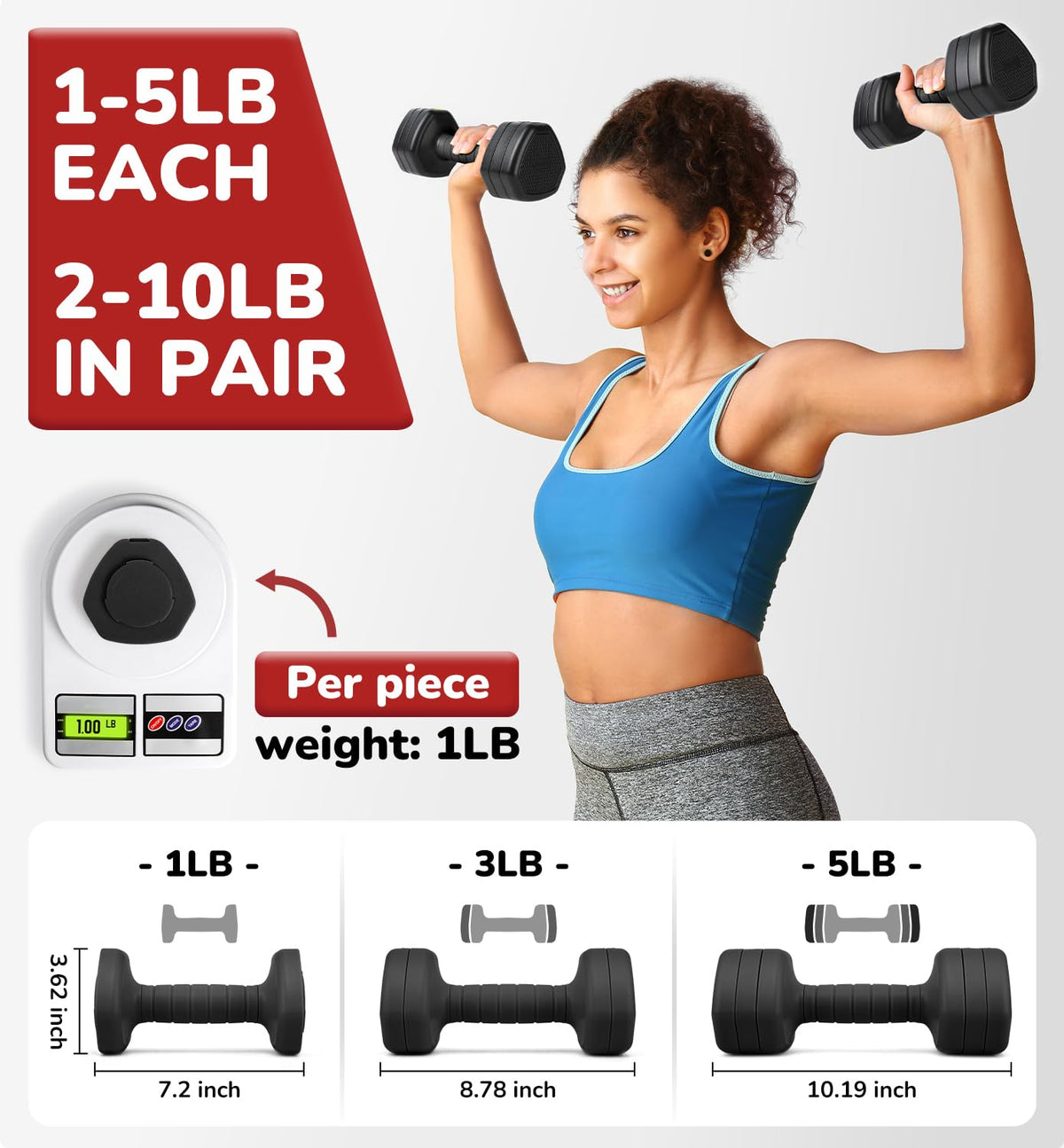 Adjustable Dumbbell Set of 2 V66306