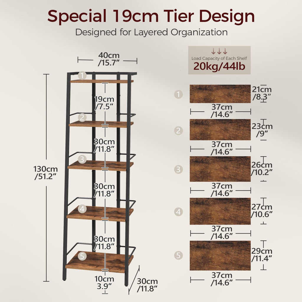 5-Tier Ladder Book Shelf A7766