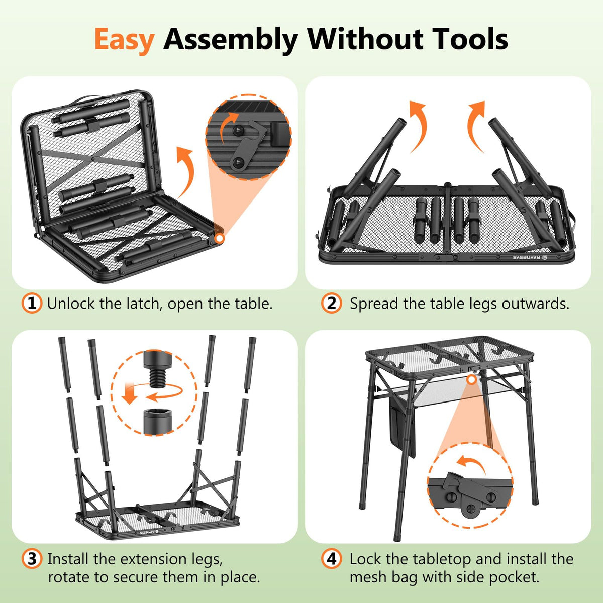Portable Folding Grill Table G49770