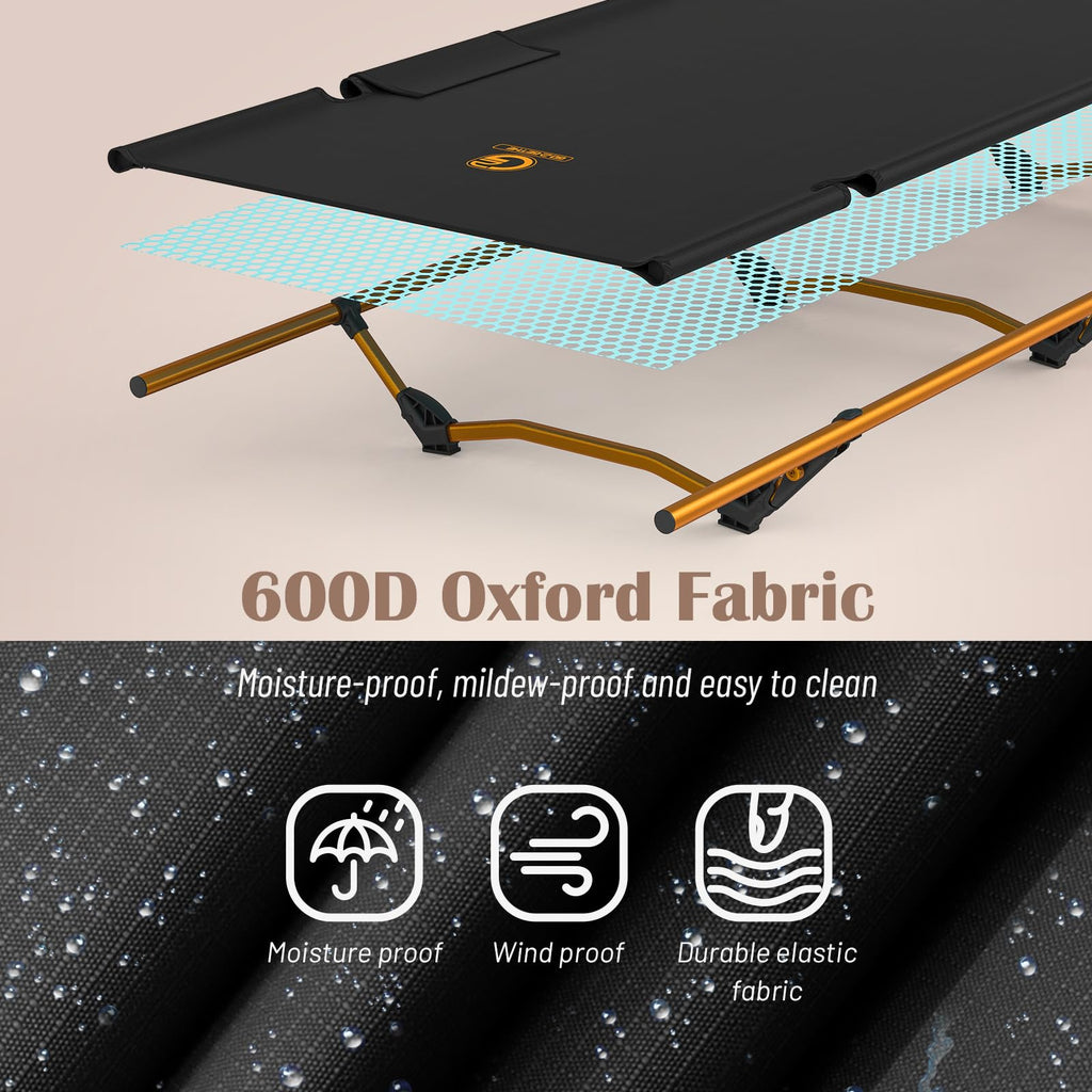 Foldable Camping Cot with Storage Bag E65504
