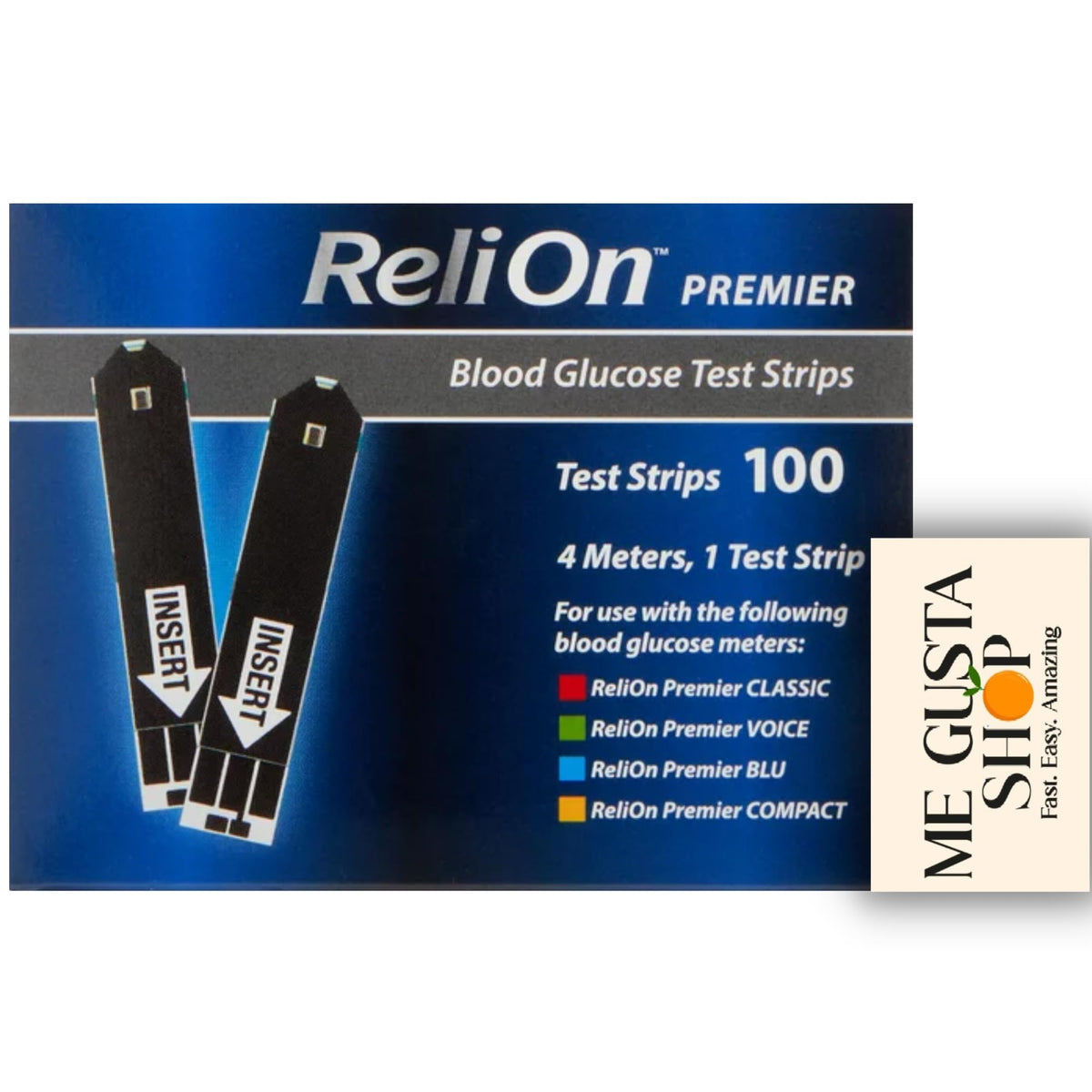 Blood Glucose Test Strips 100 Count Q432650