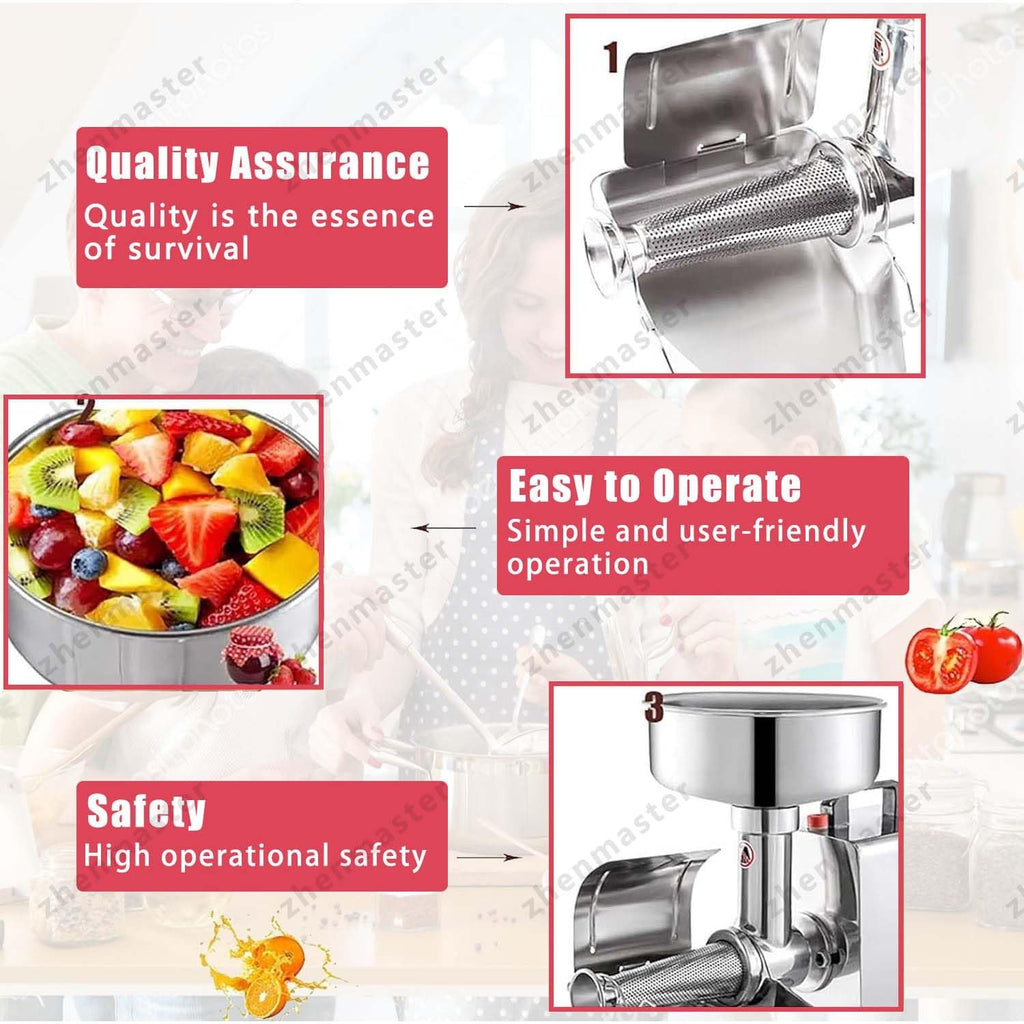 Electric Stainless Steel Tomato Strainer S8444