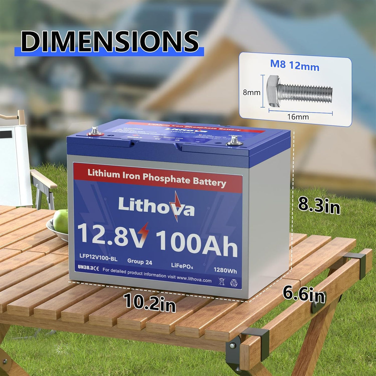 12V 100Ah LiFePO4 Battery G88149