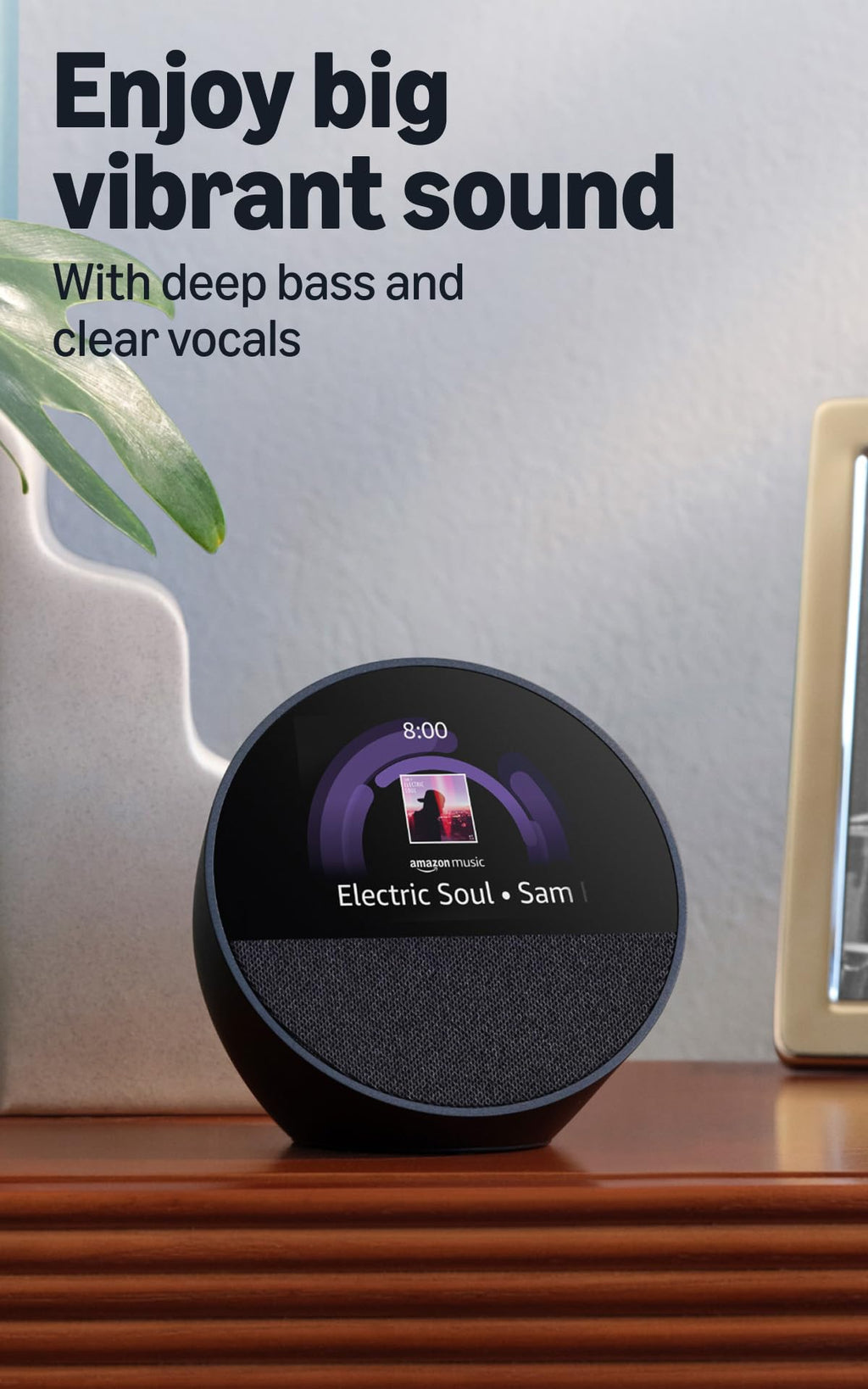 Smart Alarm Clock Black L85470