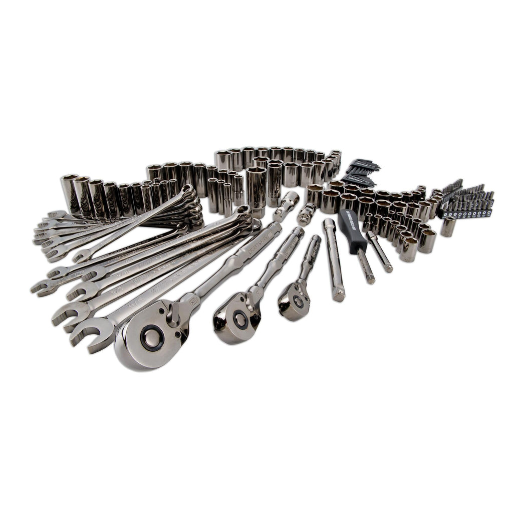 154-Piece Gunmetal Chrome Mechanics Tool Set with Hard Case U1396