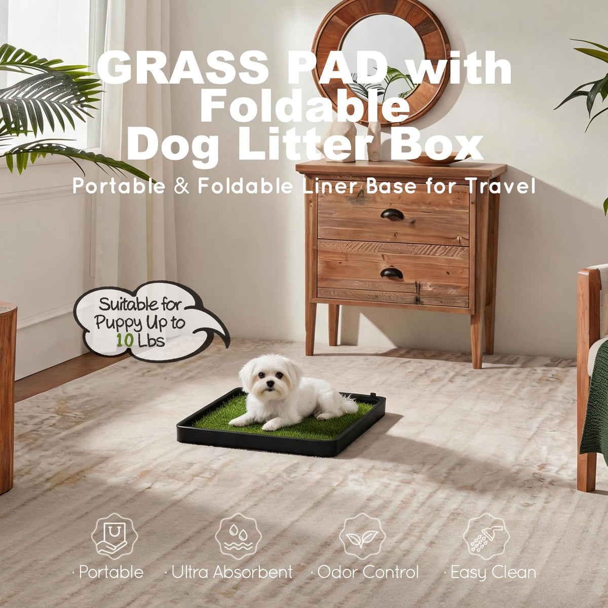 Dog Grass Pad with Dog Litter Box N58792