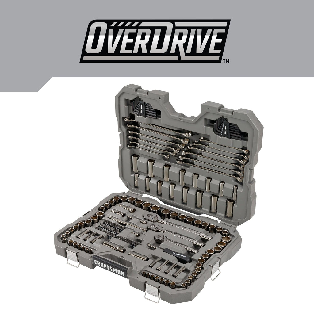 154-Piece Gunmetal Chrome Mechanics Tool Set with Hard Case U1396