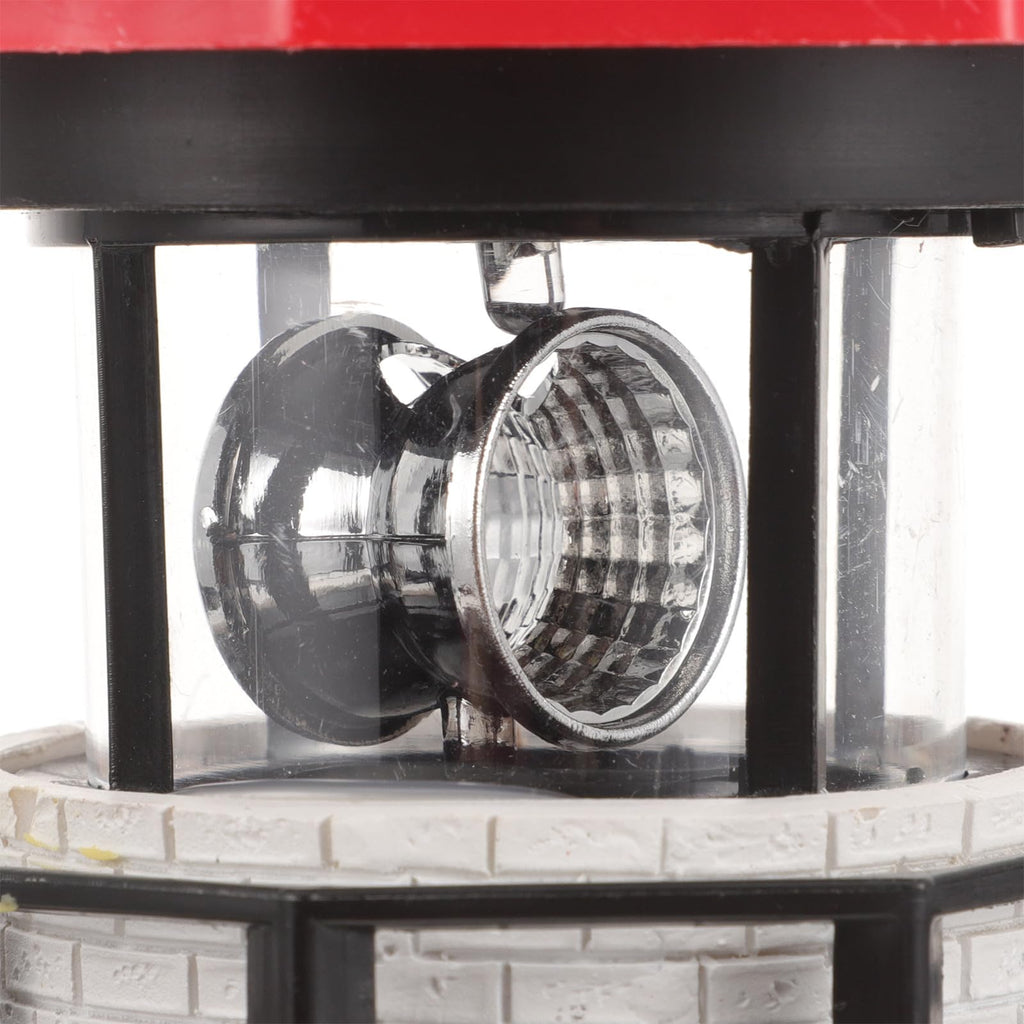 Rotating LED Lighthouse Resin Garden Lamp M6949