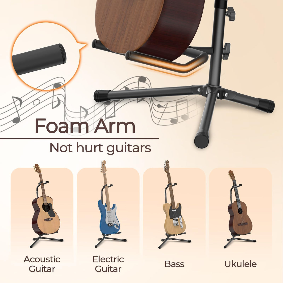 Adjustable Folding Guitar Stand T234096