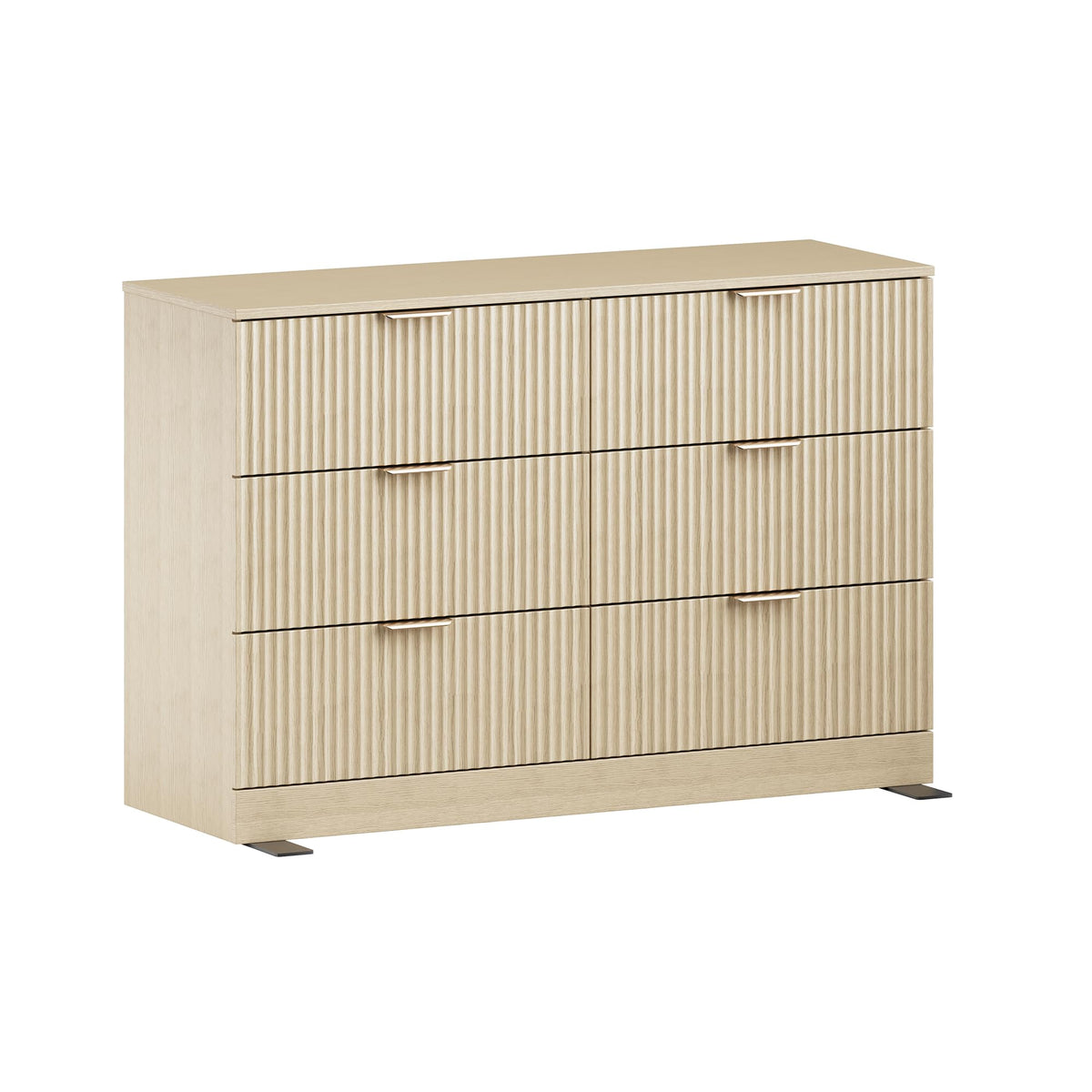 Natural Wood 6 Drawer Dresser Y36951