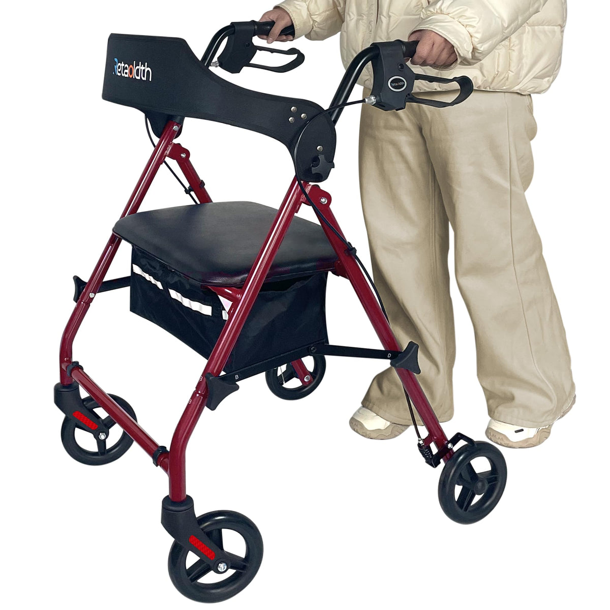 Foldable Rolling Walker with Seat S806299