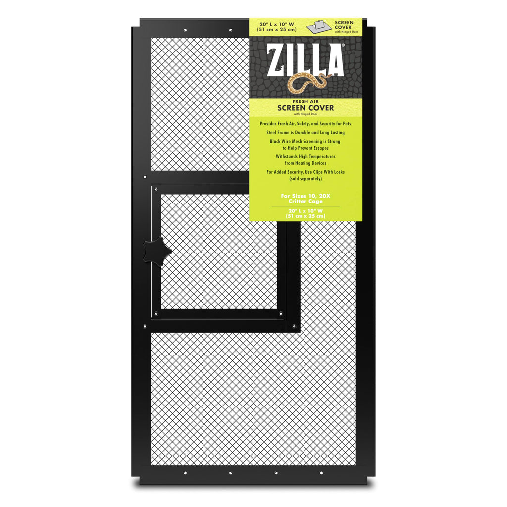 Hinged Door Screen Cover for Reptile Terrarium U30793