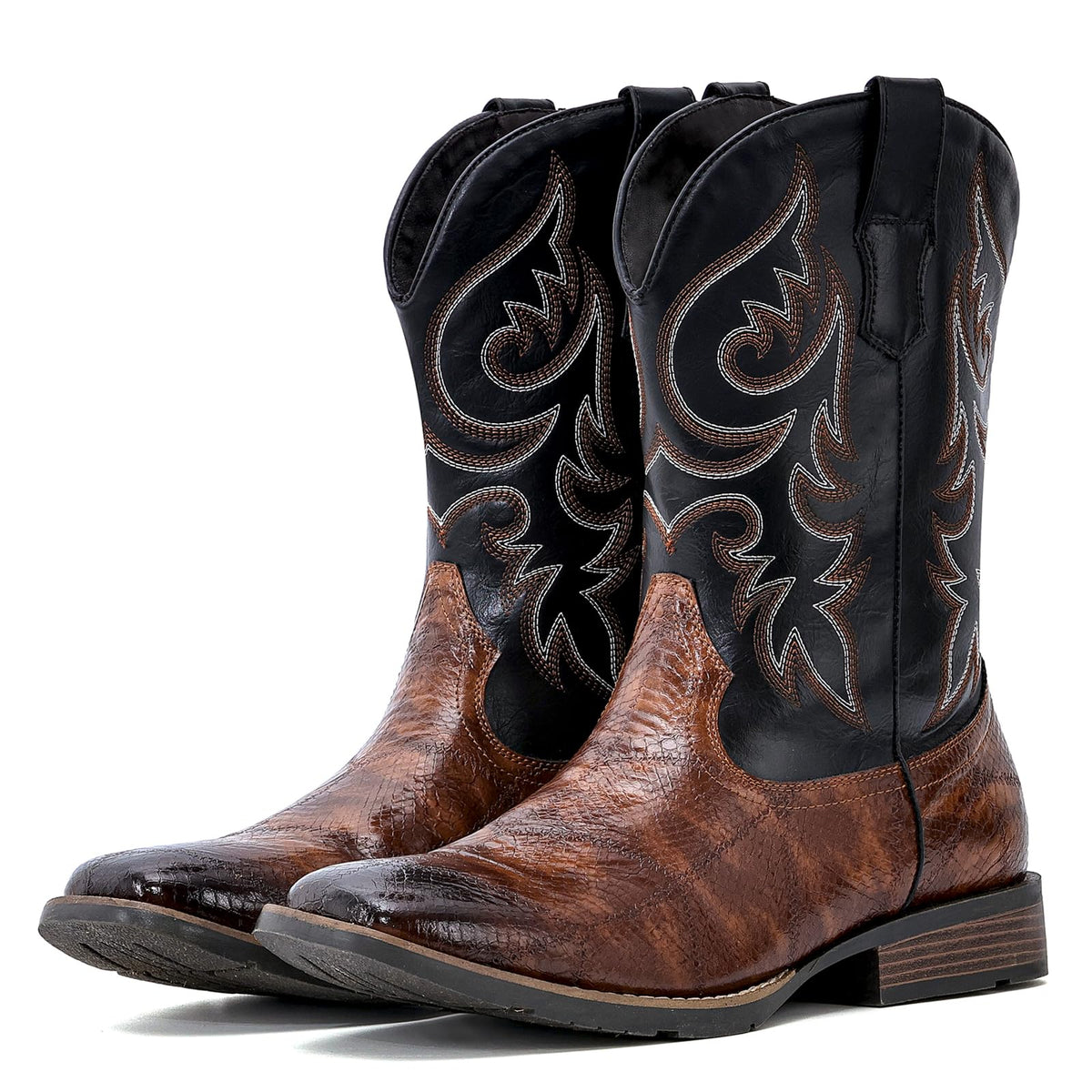 Cowboy Boots Square Toe Western Boots Y187