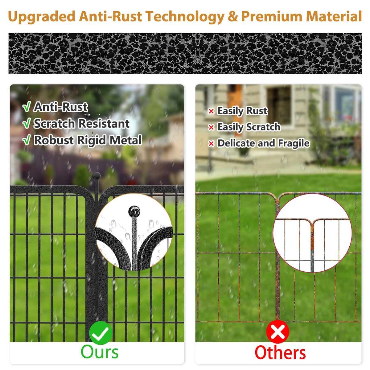16 Panels Heavy Duty Foldable Metal Dog Playpen U432949