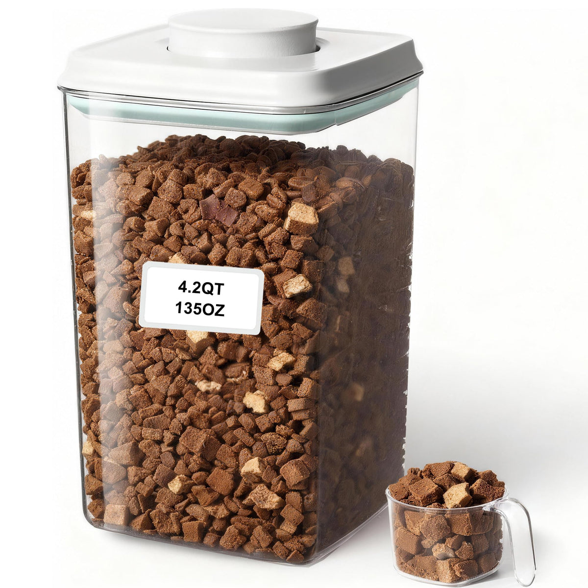 4L Airtight Dog Food Storage Container with Scoop C389