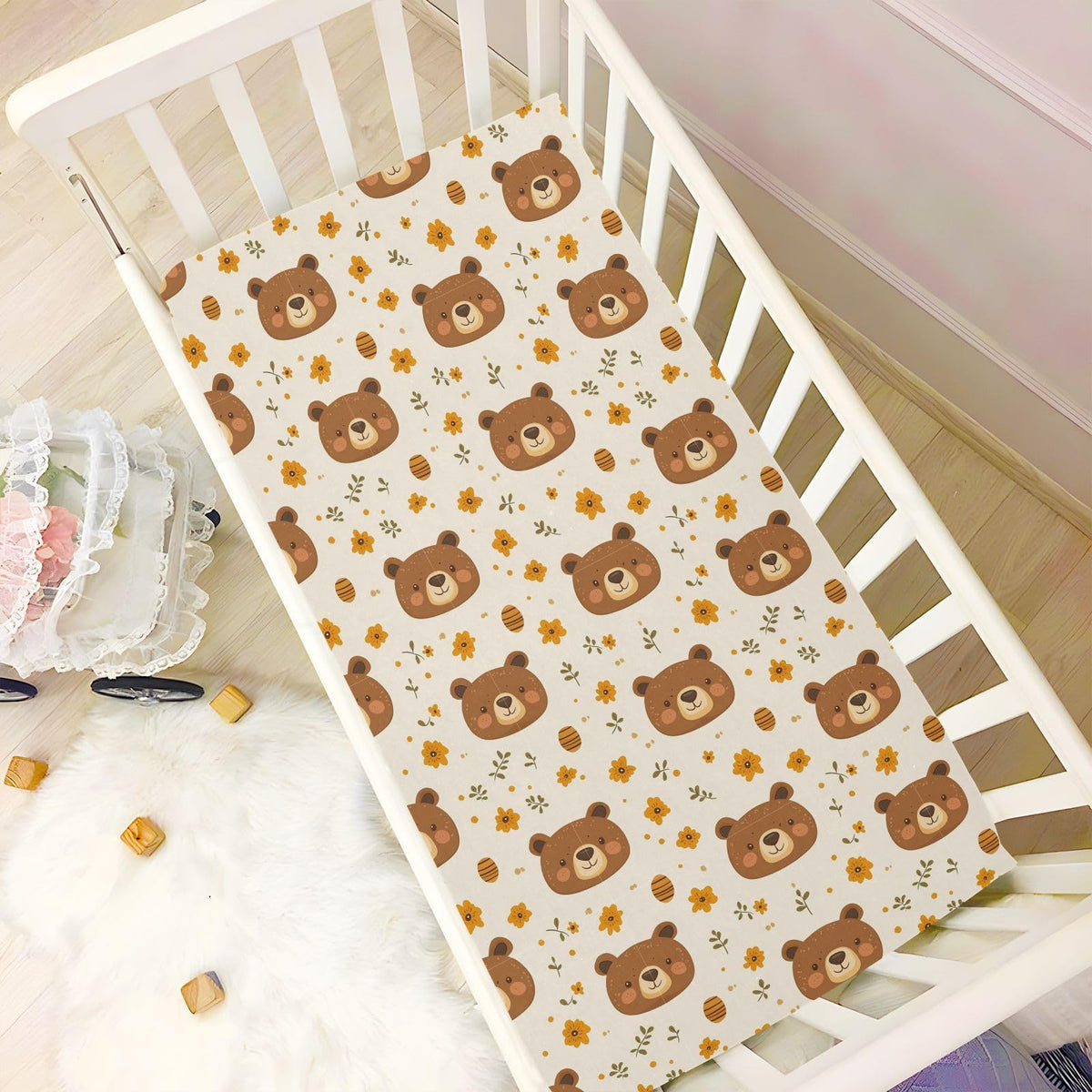 Soft Breathable Microfiber Crib Sheet L630082