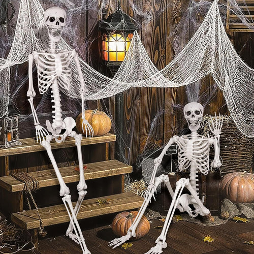 2-Pack 67" Posable Skeletons with Movable Joints Z90148