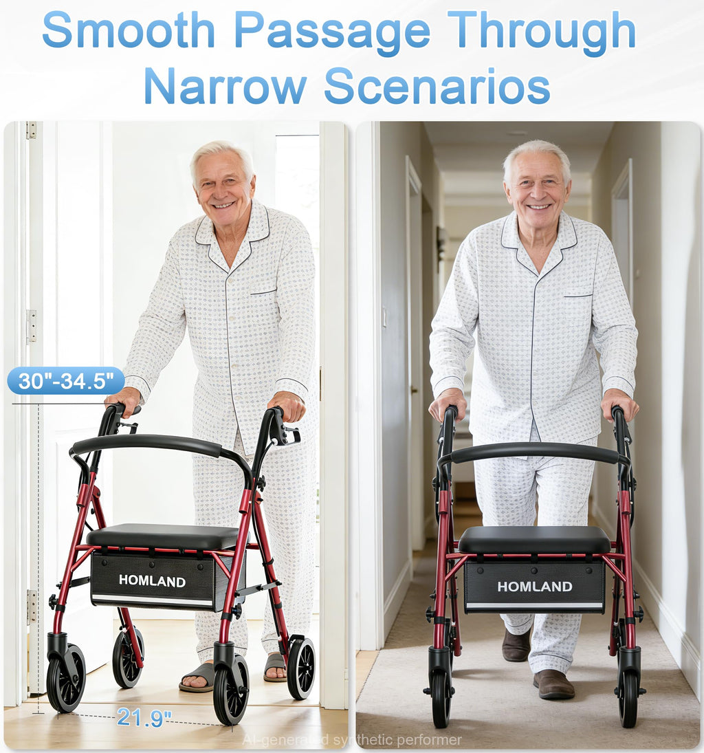 Foldable Walkers with Seat B409