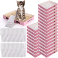 60 Pcs Disposable Cat Litter Boxes with Scoops U71205