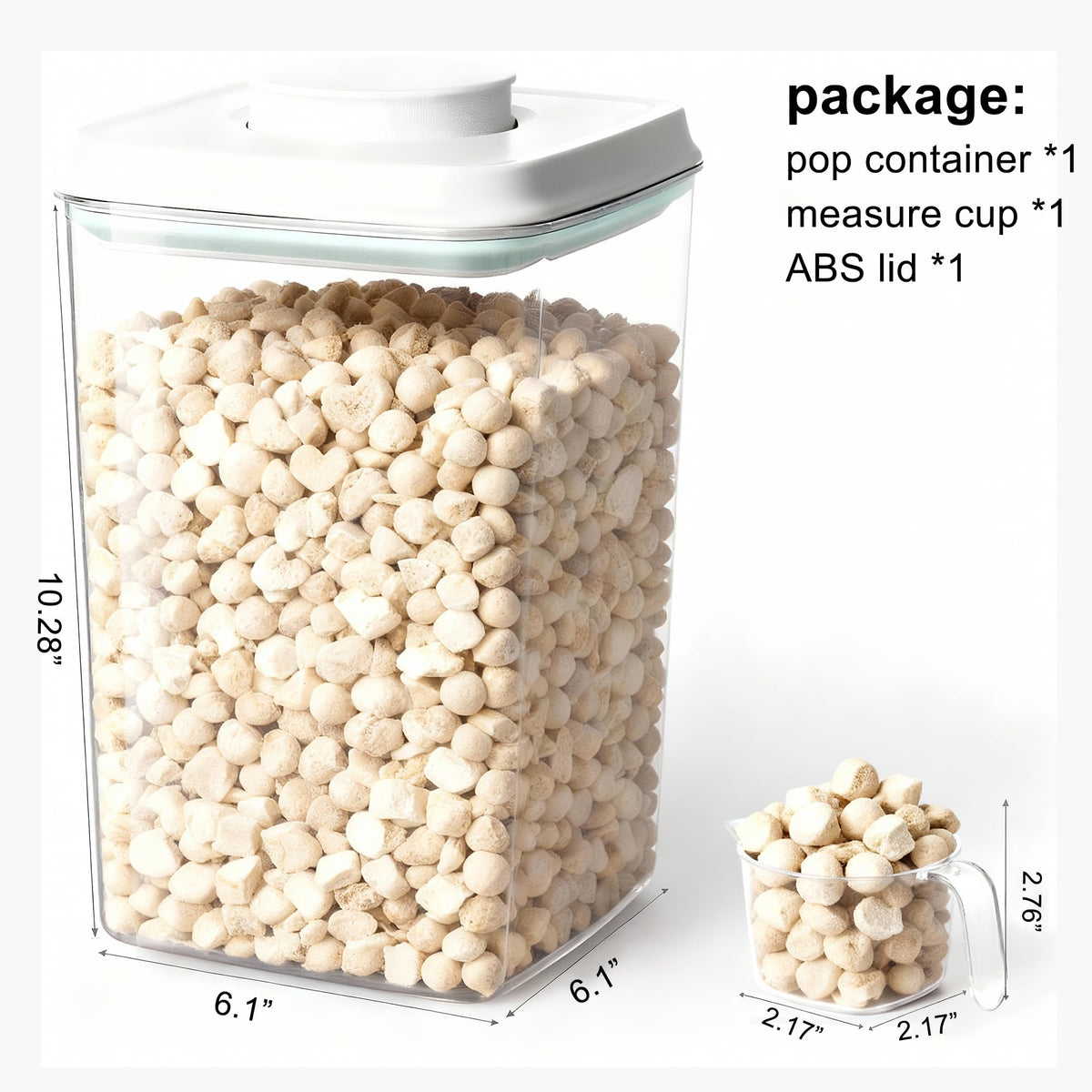 4L Airtight Dog Food Storage Container with Scoop C389