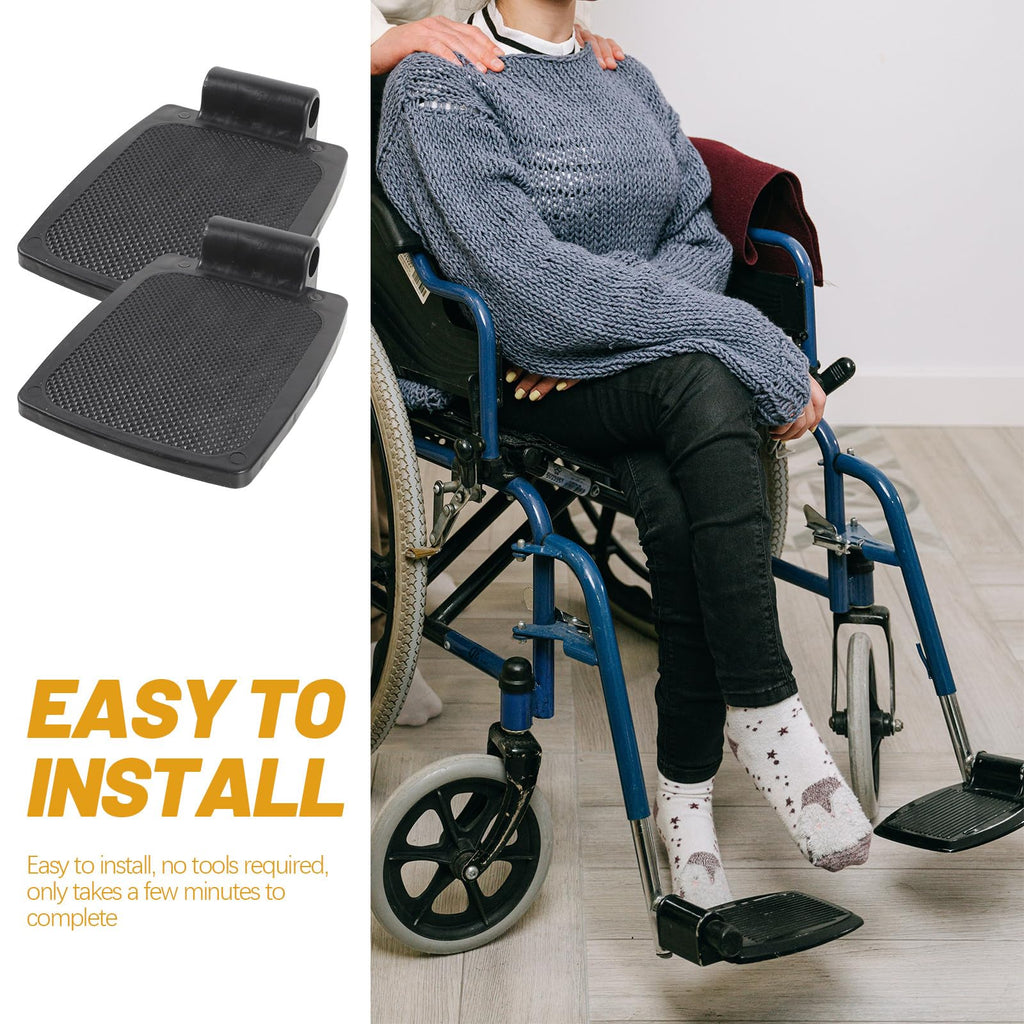 Wheelchair Footrest Pair Plastic Footplates Y78080