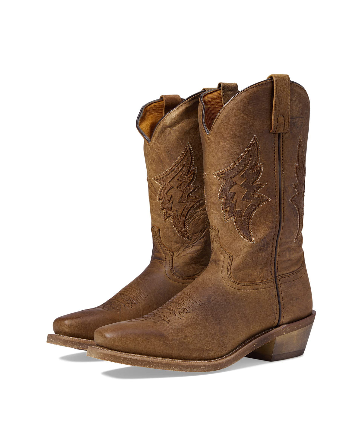 Brown Mid Calf Pull On Boots E958