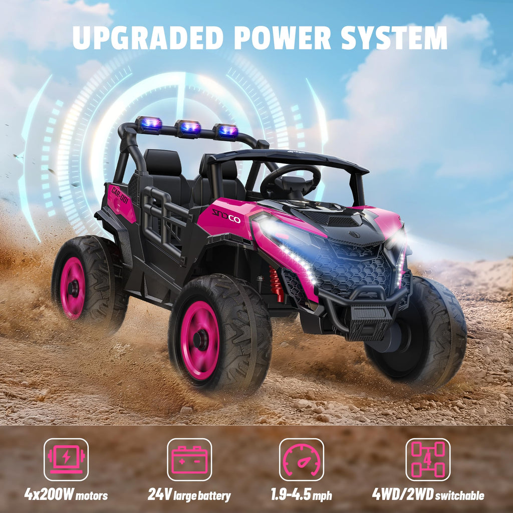 24V 4WD 2 Seater Ride on Toy Car P707
