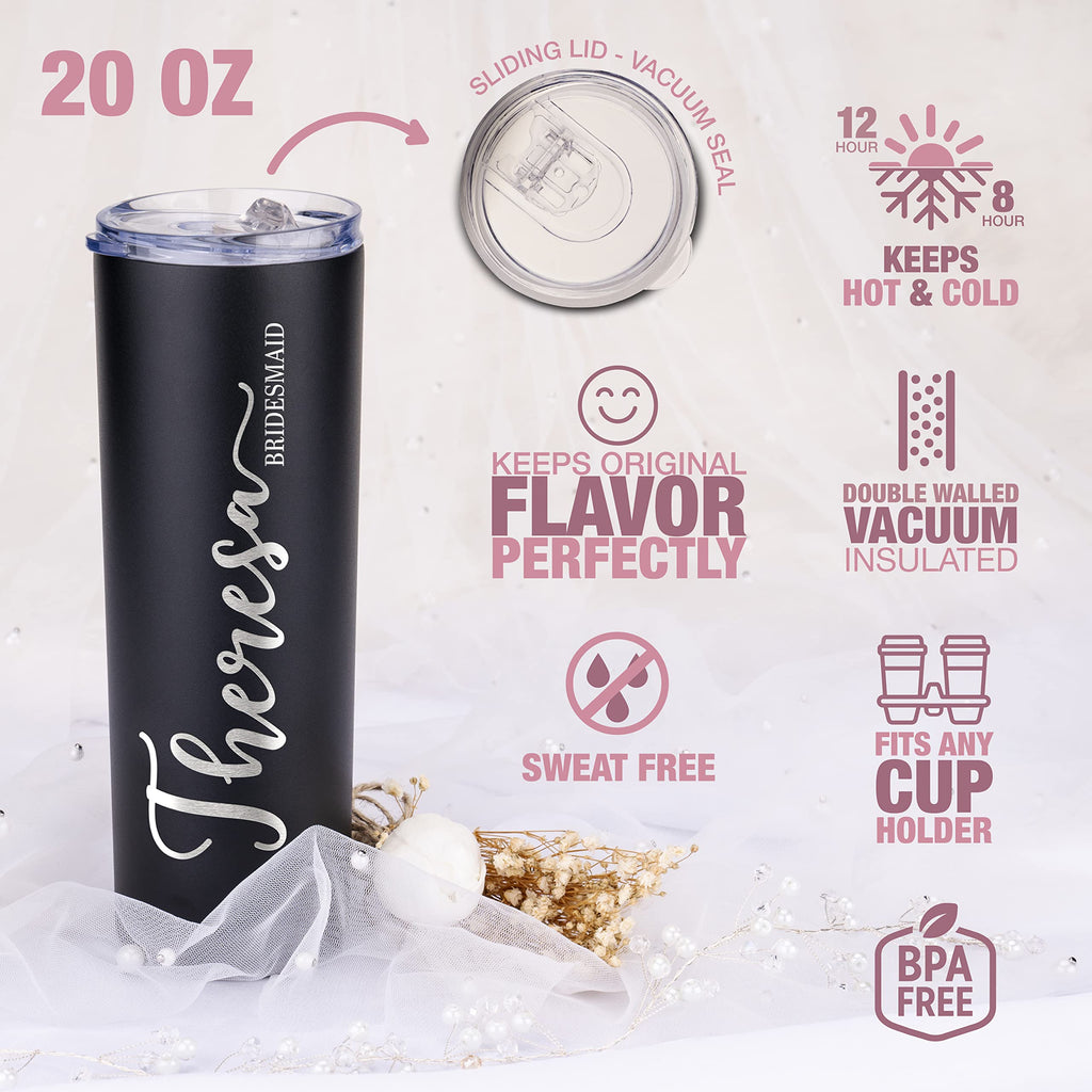 Set of 3 20 Oz Skinny Tumbler with Straw K31023