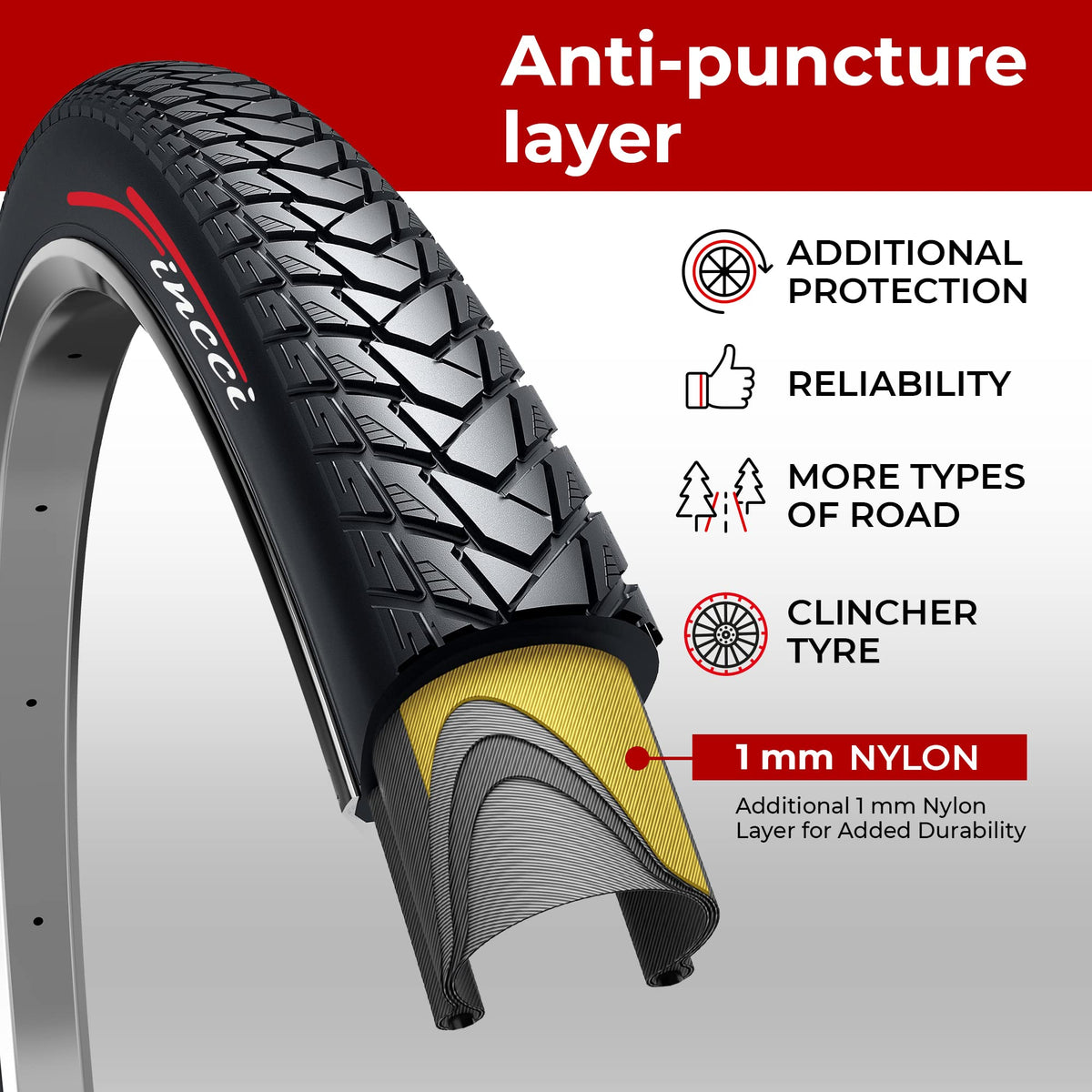 700x35c City Bike Tires & Tubes T4315